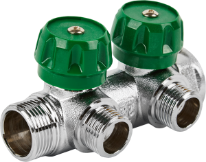 Коллектор распределительный STOUT 3/4"×1/2" на 2 отвода для систем отопления 84868361