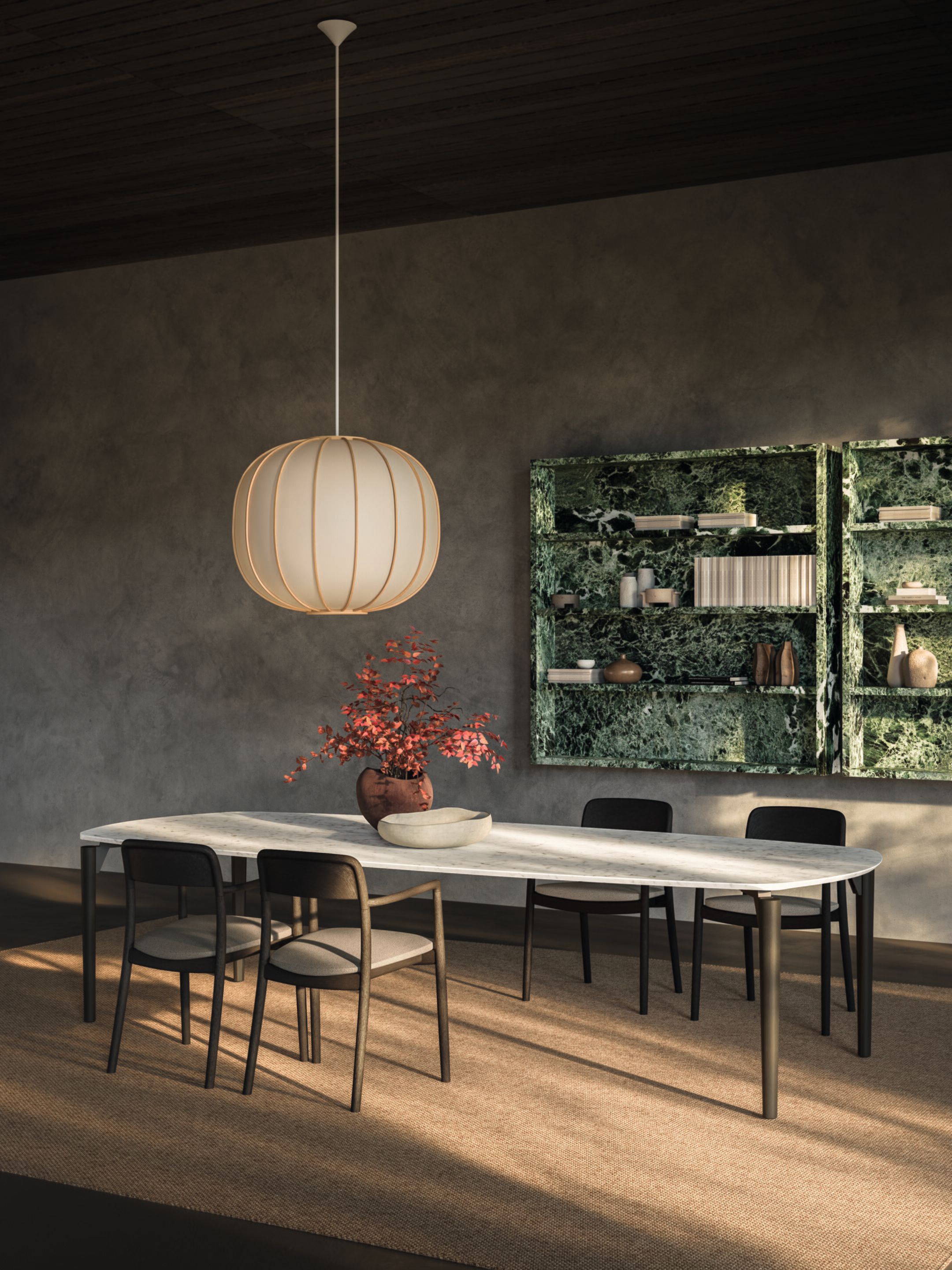 Мраморный книжный шкаф Boffi NOVANTA STONE WALL-SYSTEM ARCH-00135630 - Вид №1