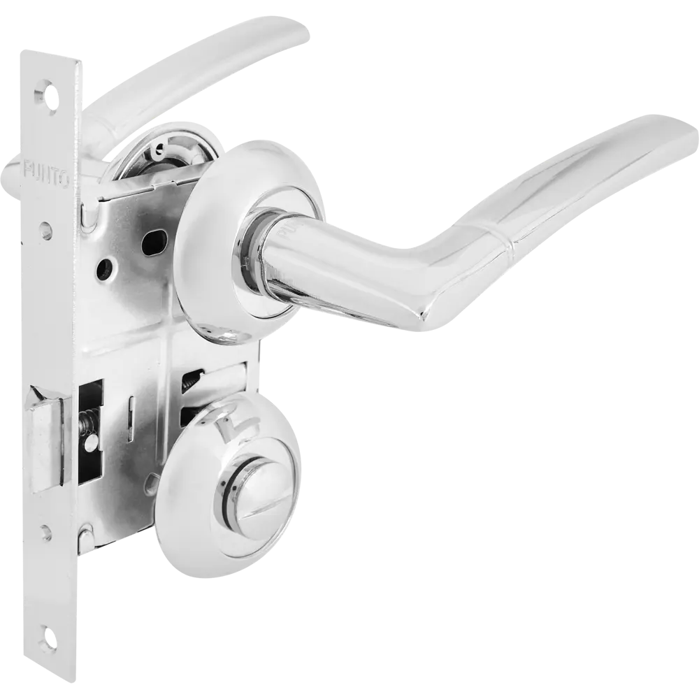 Дверные ручки Punto Ardea с запиранием комплект цвет хром STLM-2061223