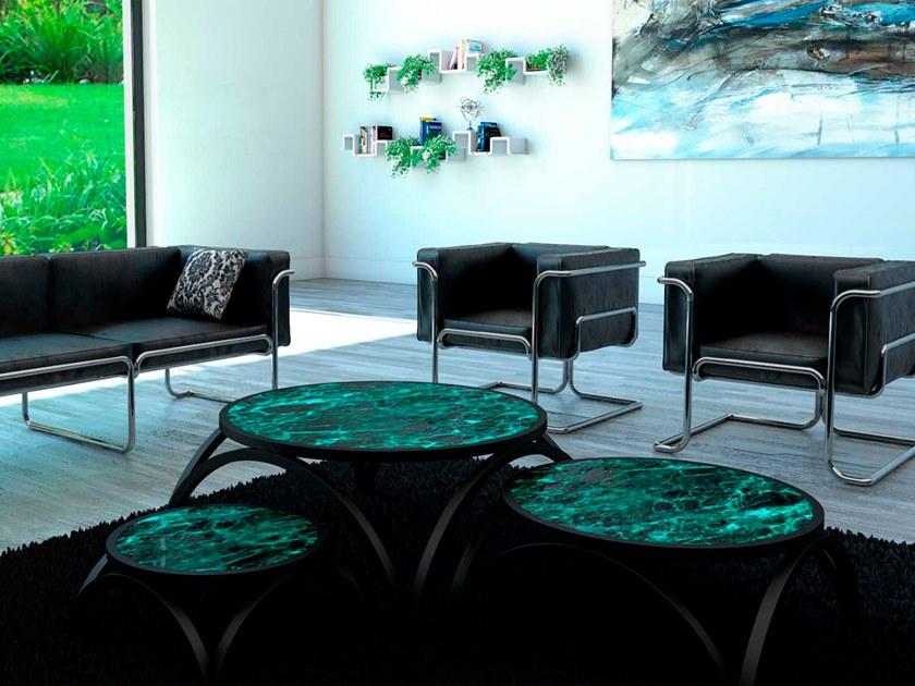 Prieto Studio Кожаное кресло с алюминиевой структурой Lotus Lot001 - Вид №5