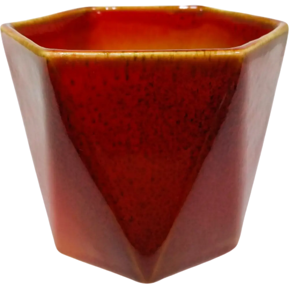 Кактусник 9x10x9 см v0.49 л керамика красный Santreyd STLM-2156690