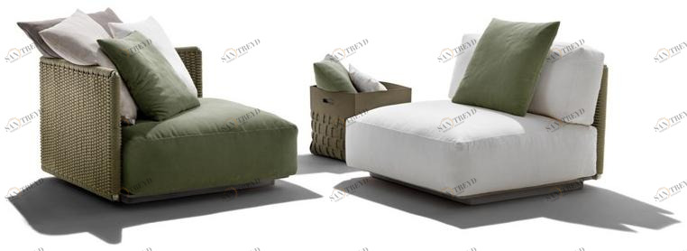 Flexform Кресло для улицы из ткани Eddy sun-id-1385236