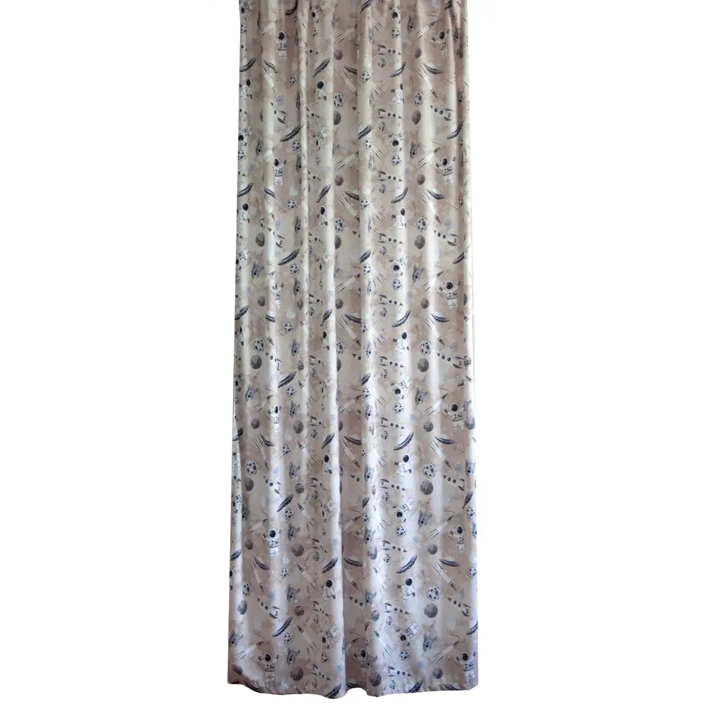 Штора на ленте Космос 140x260 см цвет бежевый SEASONS STLM-2178797 - Вид №2