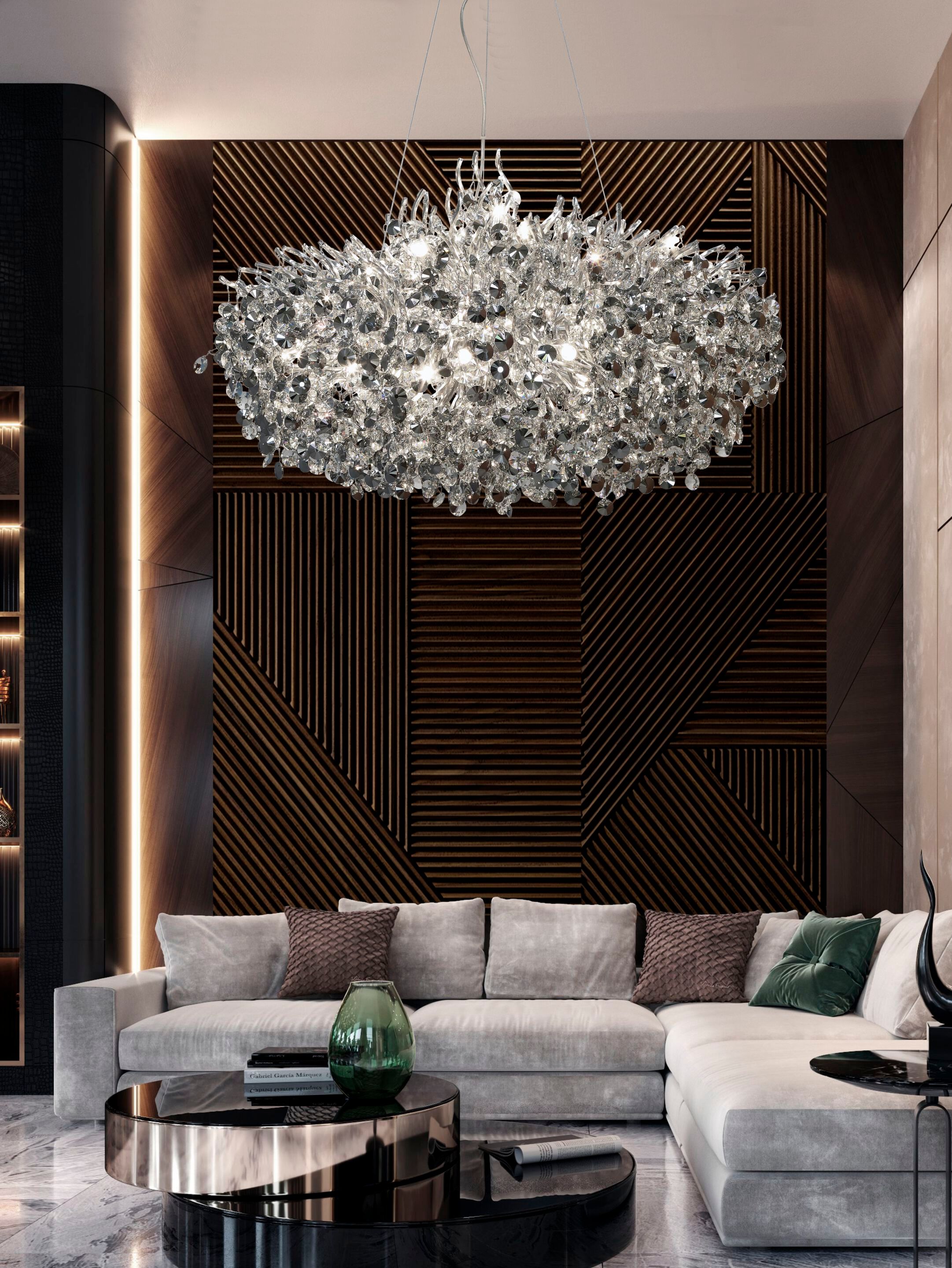 Алюминиевый подвесной светильник с кристаллами K-Lighting Vitòria ARCH-00025552 - Вид №2