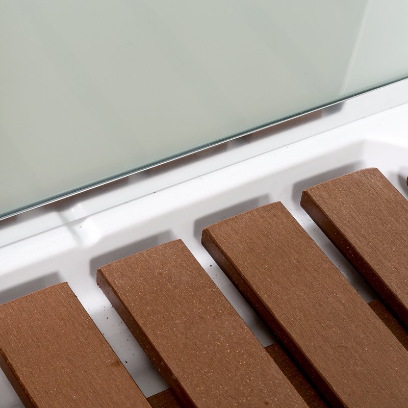 L 890 с гидромассажем BLACK Душевая кабина DETO Серия L А09 LED с кнопкой и гидромассажем - Вид №7