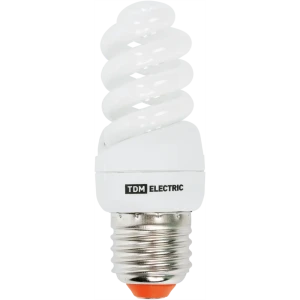 Лампа энергосберегающая E27 230 В 11 Вт спираль 3.3 м² свет тёплый белый