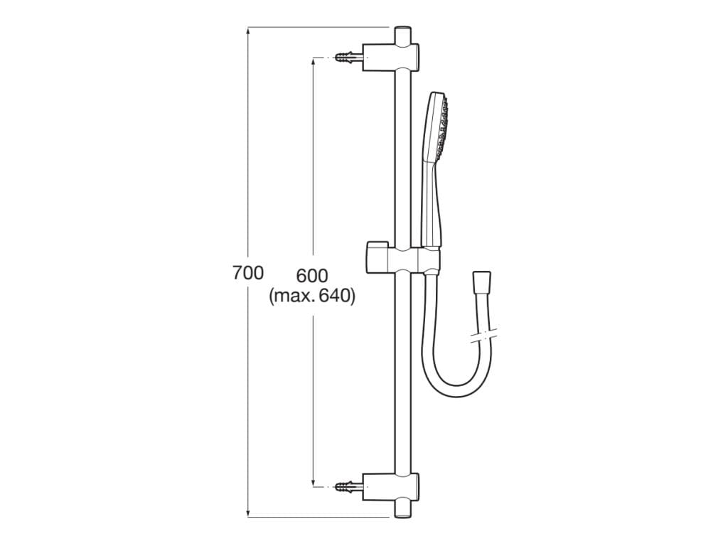 Металлический стержень с ручным душем Roca Звезда ARCH-00074850 - Вид №2