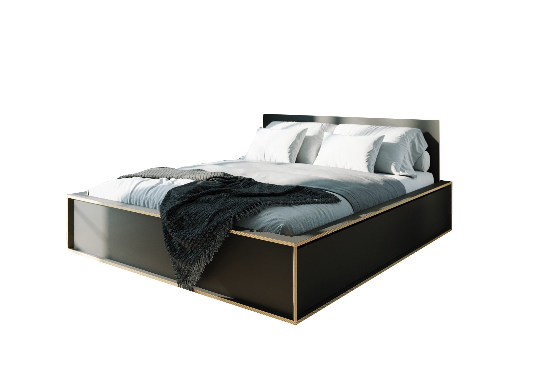 Двуспальная кровать-контейнер из многослойного материала Müller Small Living SPAZE ARCH-00061252 - Вид №12