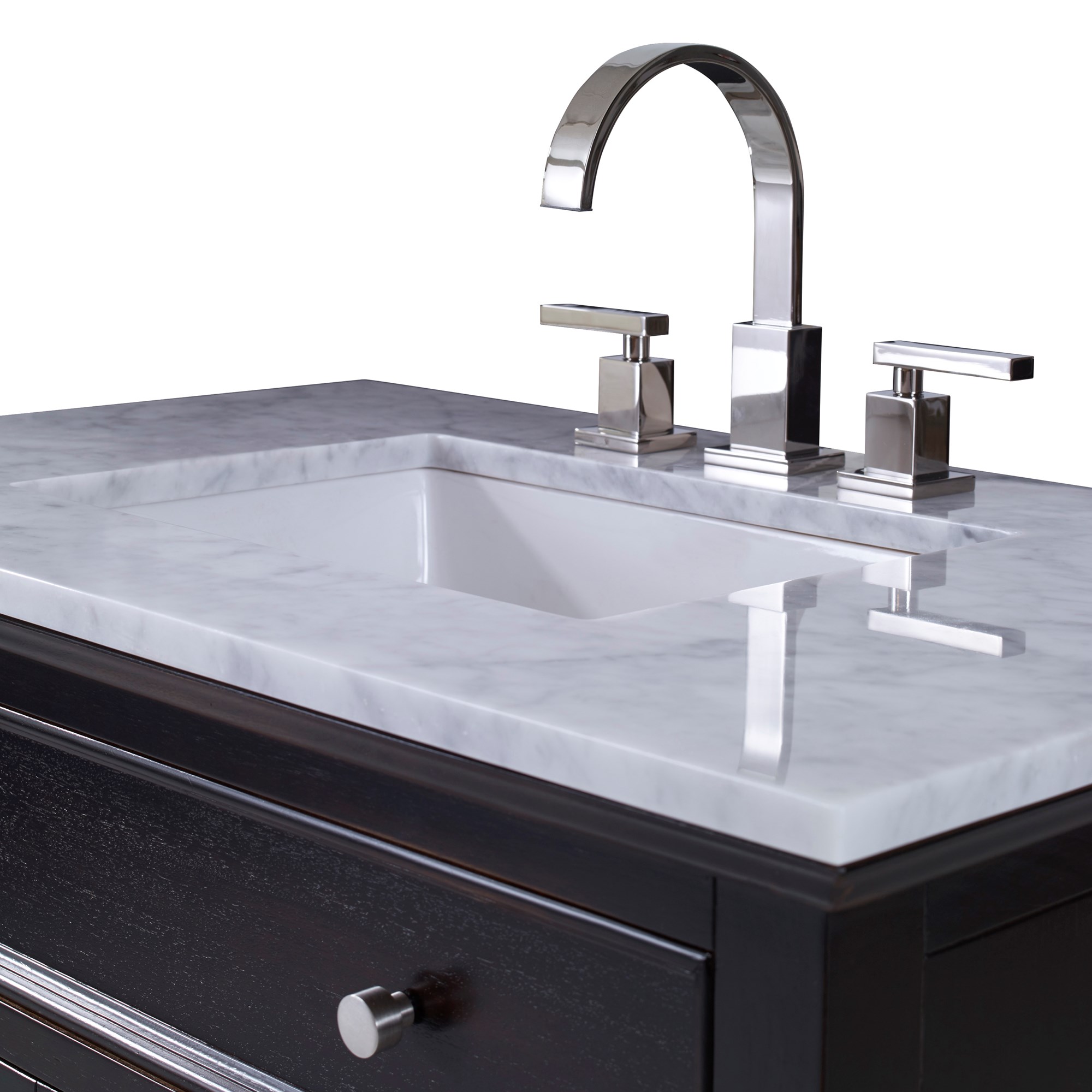 Тумбочка, средняя (от 34 до 36,5) 17590-110-326 Louvered Sink Chest - Rubbed Raven Ambella  - Вид №3