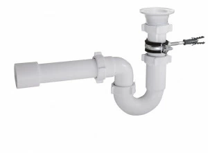 Сифон 1 1/2 40 с разрывом потока струи, с воронкой D-70мм и тр. 40х40/50 RS-4108 (O) RS-4108