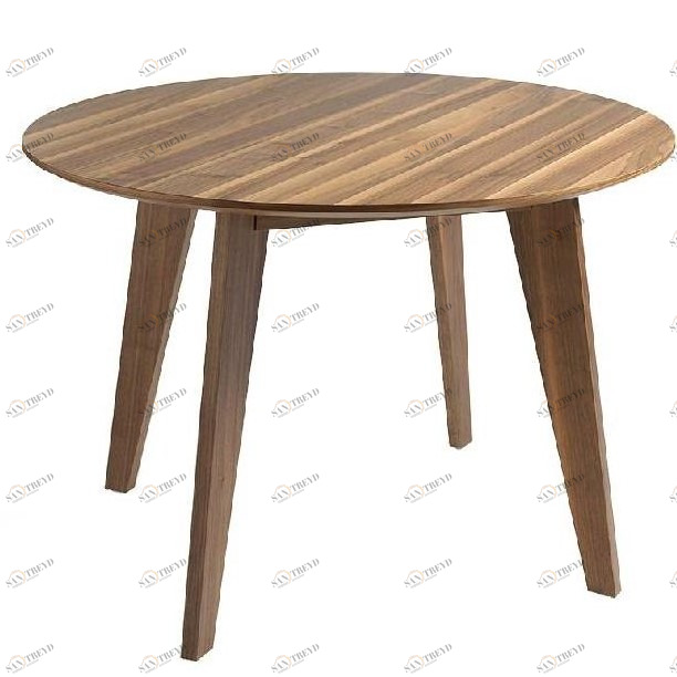 Обеденный стол круглый деревянный 120 см GOB-N5450 от Angel Cerda ANGEL CERDA  149968 Орех;коричневый 