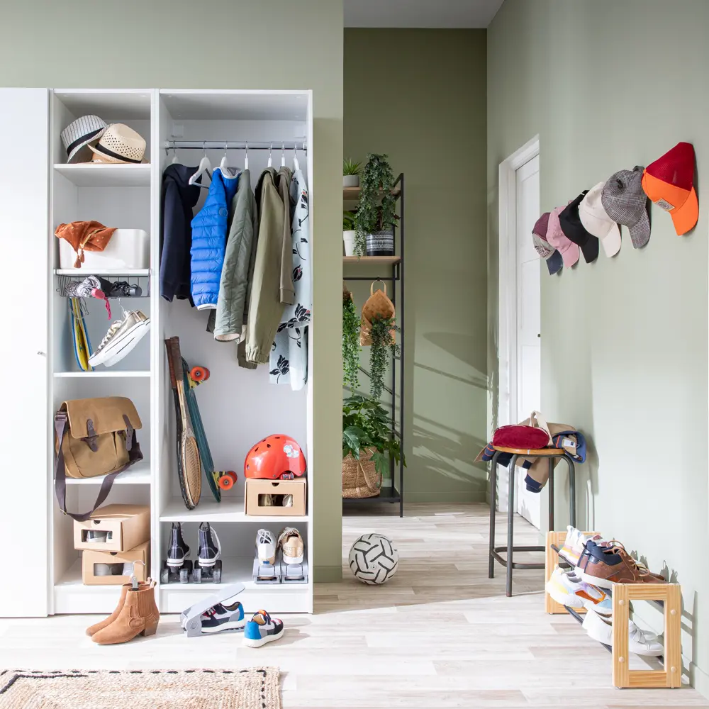 Подставка для обуви Spaceo 55x32x20.5 см дерево/сталь цвет чёрный STLM-2011919 - Вид №9