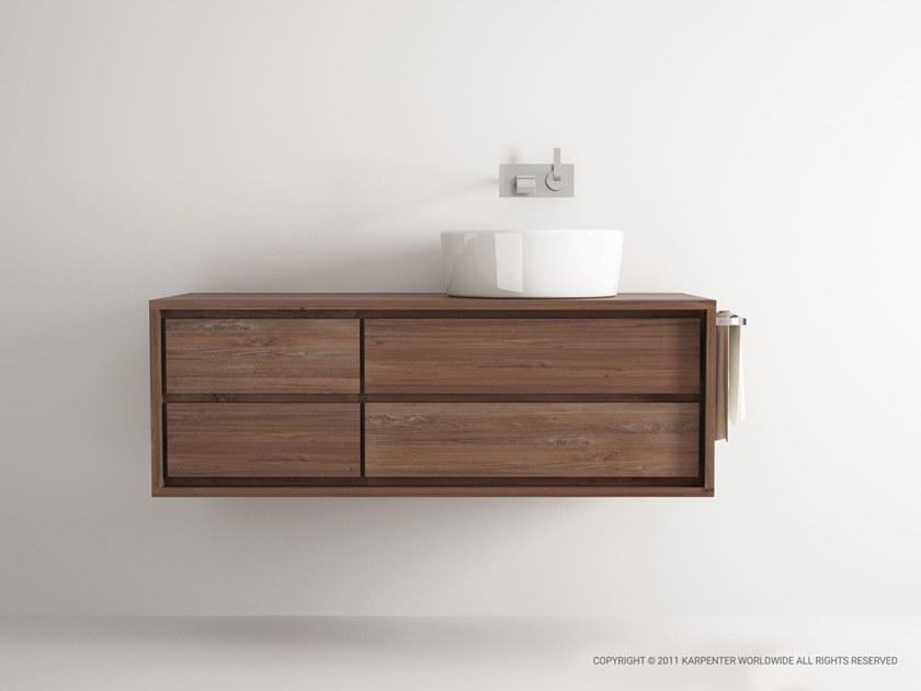 KARPENTER Мебель для умывальника одинарная настенная с ящиками Parker sun-id-1347136 - Вид №1