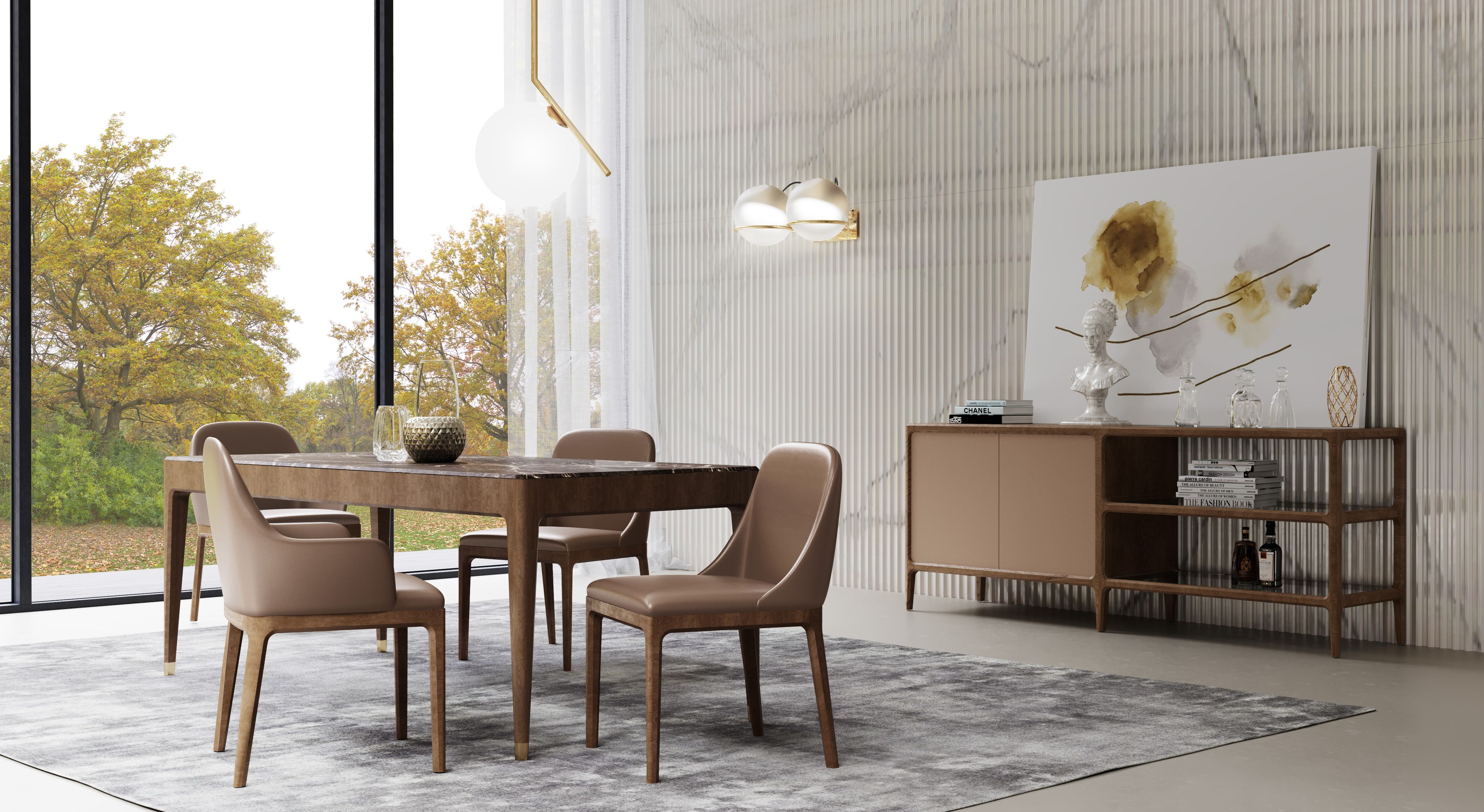 Шкаф из ясеня с распашными дверями Morelato ARCH-00061382 - Вид №2