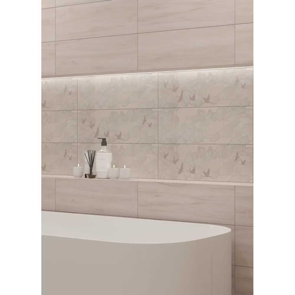 Настенная плитка LB Ceramics Юген 20x60 см 0.84 м² цвет бежевый STLM-2140906 - Вид №5