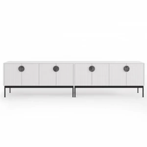 Тумба под телевизор белая длинная Alto BRAGIN DESIGN LIVING 00-3974638 Белый