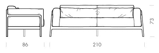 3-местный кожаный диван Gazzda Fawn ARCH-00074385 - Вид №25