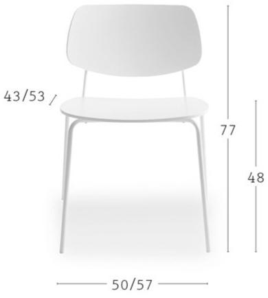 Billiani Стул из металла и фанеры Doll sun-id-1349998 - Вид №1