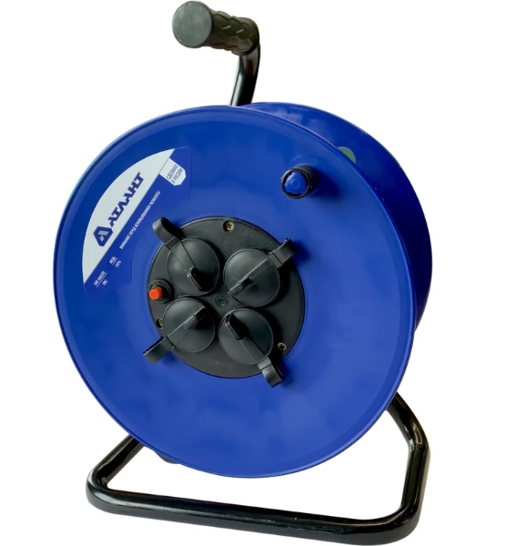 Удлинитель силовой АТЛАНТ ПВС 4000 черный/синий 9121831 STDN-0119783 - Вид №1