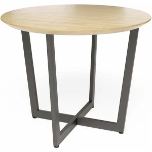 Обеденный стол круглый натуральный дуб 100 см "Лофт" Odn MILLWOOD RAW 134414 Дуб сонома;бежевый