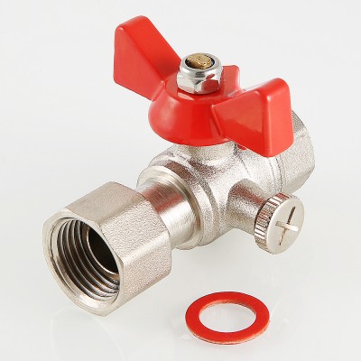 VT.807.N.0404 Кран шаровой для подключения манометра Valtec 1/2" x 1/2"  - Вид №7