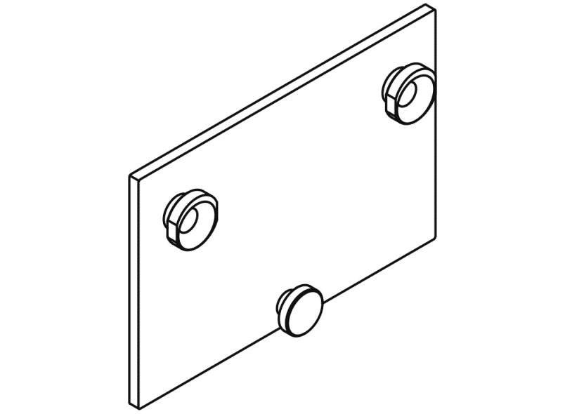 900.51.001XA Монтажная пластина HEWI System 900 - Вид №2