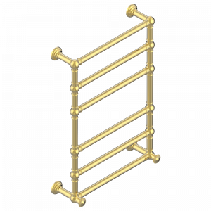 G47-TWT6H2 Полотенцесушитель Традиционный, 6 перекладин, 625 мм x 925 мм, водяной, с 2 декоративными крестовыми рукоятками Thg-paris Vendôme Золото
