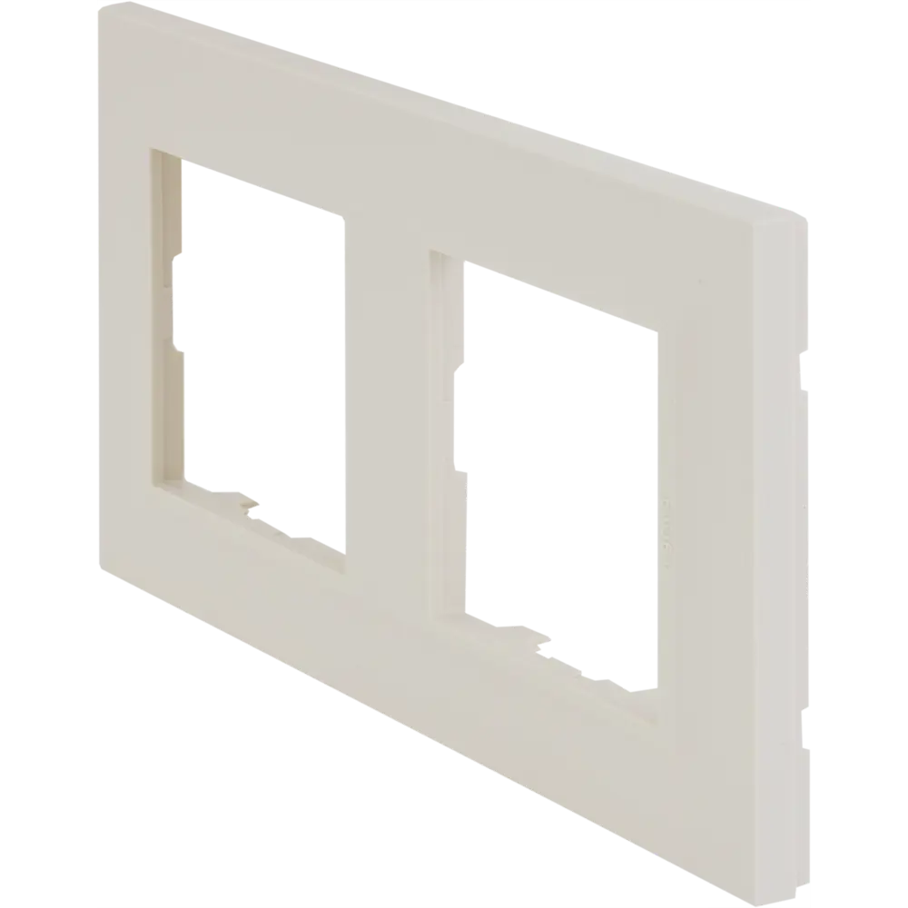 Рамка для розеток и выключателей Legrand Structura 2 поста цвет слоновая кость STLM-2117042 - Вид №2