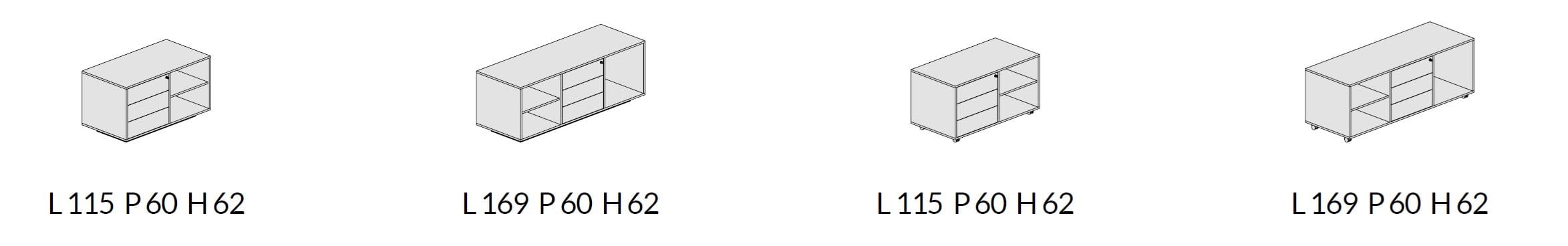 Деревянный офисный шкаф с ящиками About Office Hype ARCH-00051306 - Вид №3