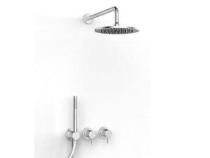 Смеситель для душа с 3 отверстиями из нержавеющей стали с ручным душем