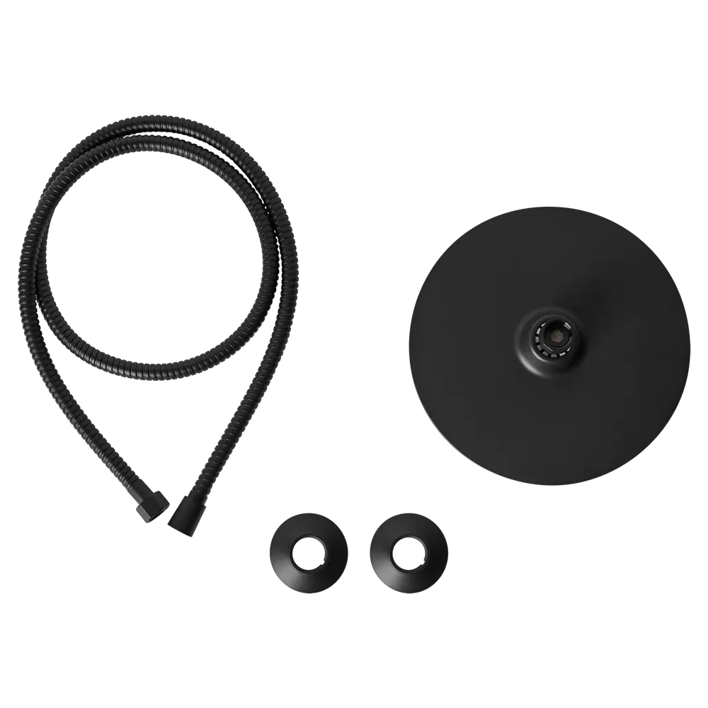 Душевая стойка для ванной с смешанным креплением Терни KONSENSA черный STLM-2151722 - Вид №7