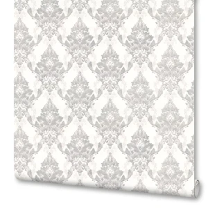 Обои флизелиновые Артекс Бернадета белые 1.06 м АР10561-01-О