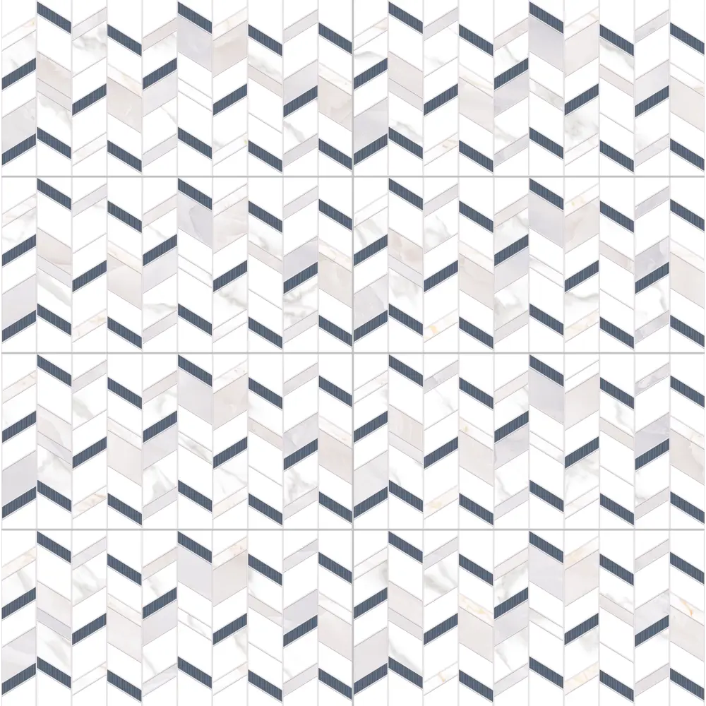 Настенная плитка KREAFORTA Mersey Denim 20x40 см 1.62 м² матовая цвет разноцветный STLM-2100437 - Вид №2