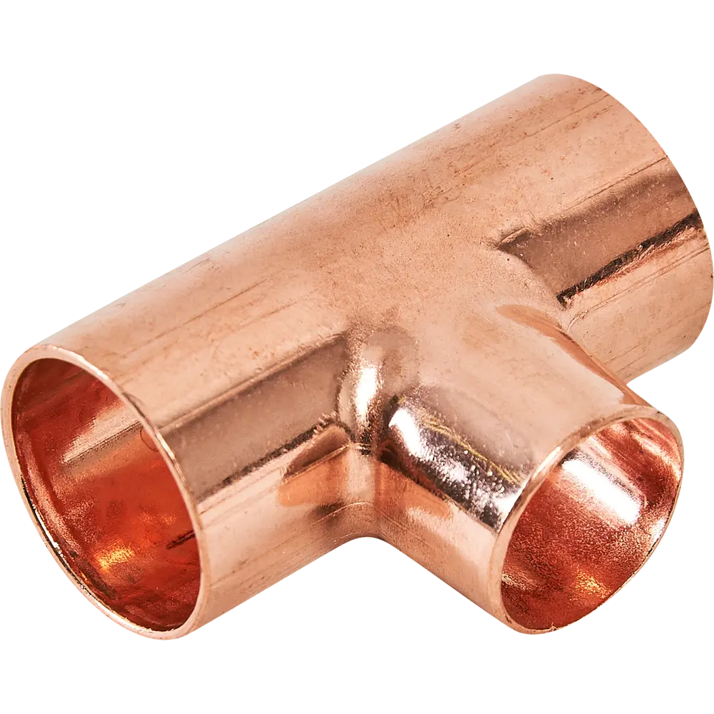 Тройник Hailiang ø22x18x22 мм медь STLM-2212613