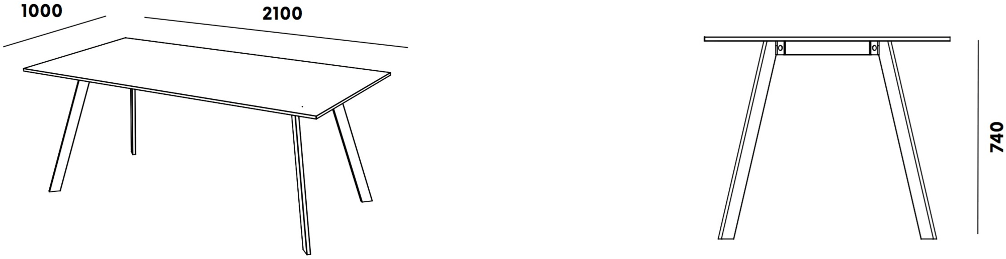 Gravelli Бетонный стол sun-id-1440002 - Вид №4