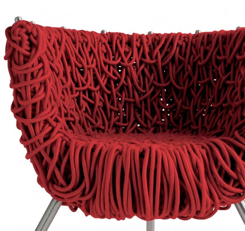 edra Стальное кресло, обитое хлопковой веревкой  Ctv010  - Вид №14