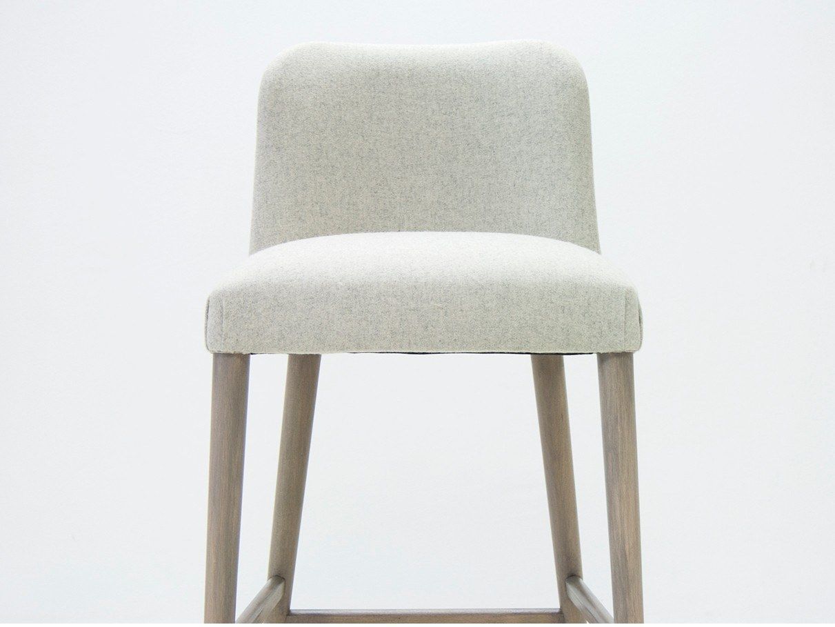 Высокий тканевый табурет с подставкой для ног со спинкой CREARTE COLLECTIONS Kel Contemporain ARCH-00136515 - Вид №7