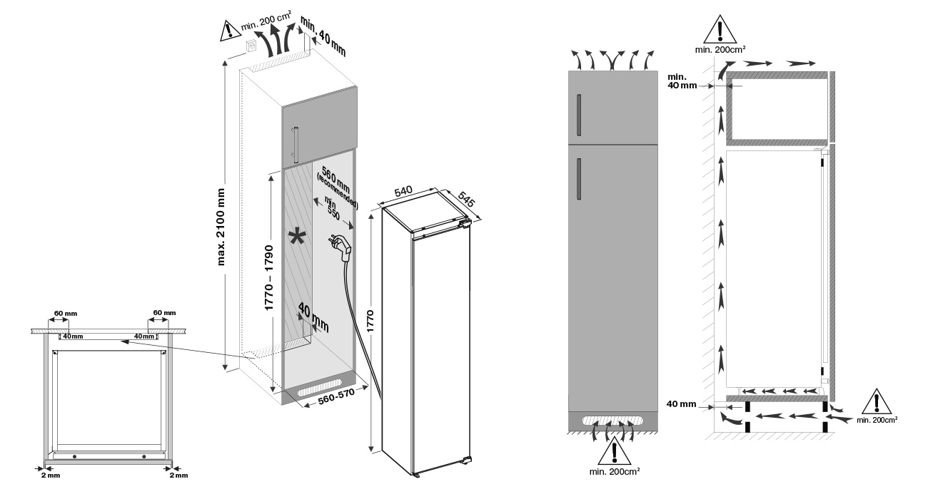9007163 Встраиваемый морозильный шкаф KRONA GRETEL FNF KRMRF102 KRONA1 STDN-0146079 - Вид №9