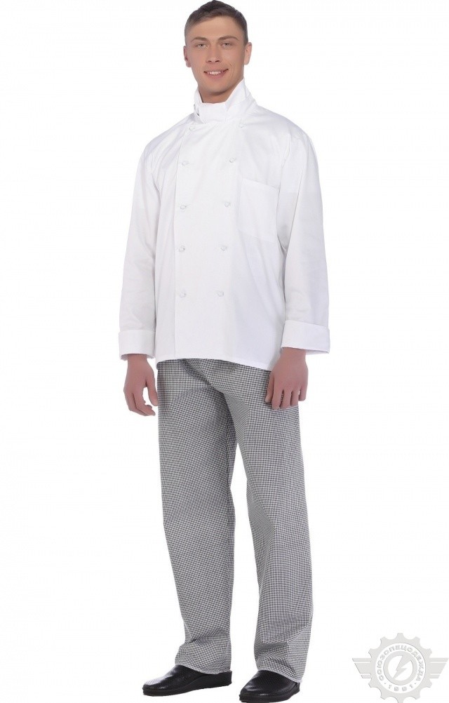 66019 Куртка поварская "Люкс" двубортная  Повар  размер 44-46/170-176 Спецодежда  - Вид №9