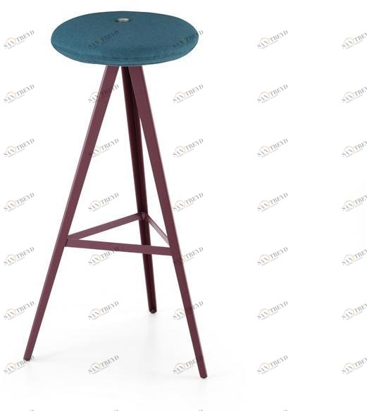 TrabA' Высокий стул с обивкой Aky 0122-h77-met-imb