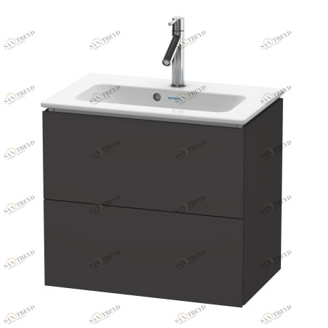 LC625608080 Тумбочка подвесная компакт L-Cube #LC6256 620 x 391 мм Graphit Super Matt Duravit