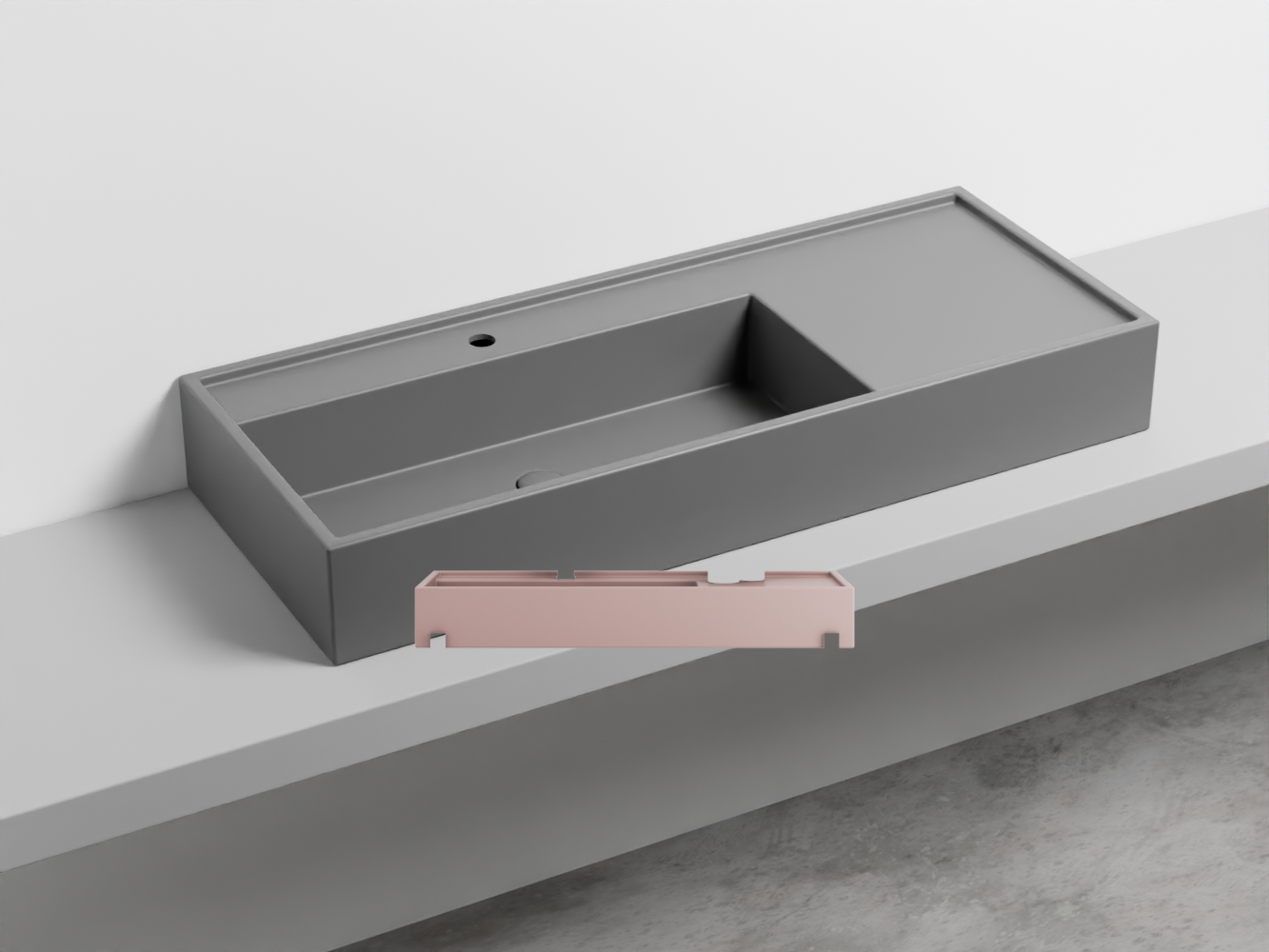 PNLA115-CP Керамическая раковина на одно отверстие 115 cielo Plinio Ceramica Cielo