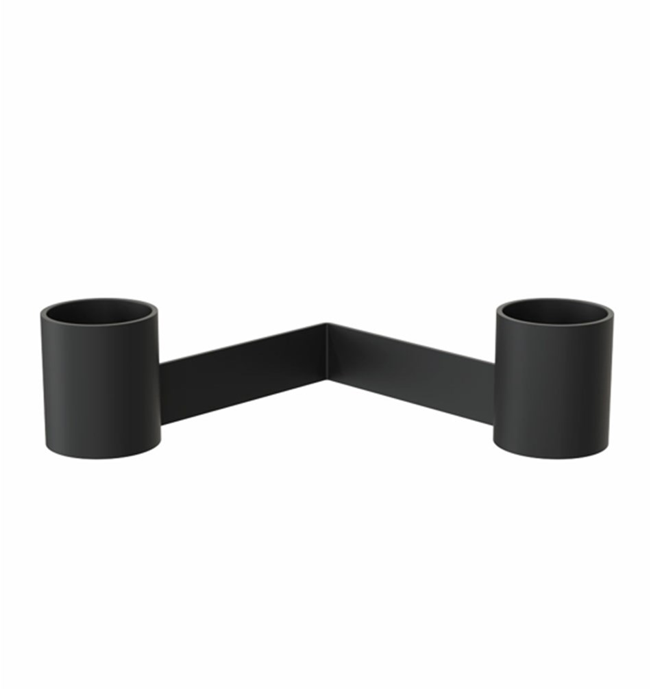 FROST Подсвечник 2004 » черный Нержавеющая сталь Черный N2004-B  - Вид №2