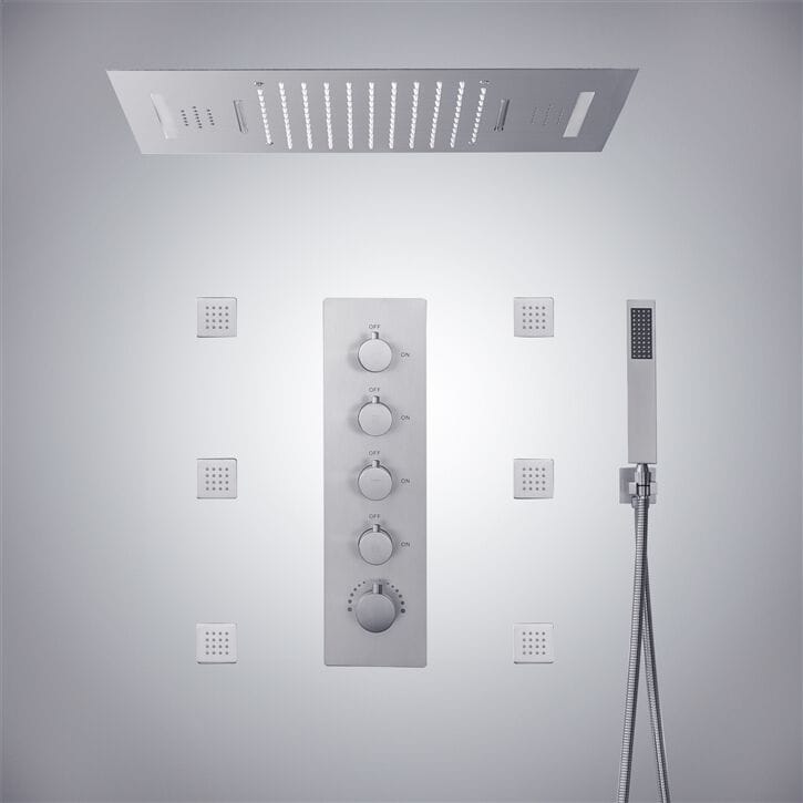 Утопленный набор для душа со светодиодной насадкой для душа Fontana Showers питьевой фонтанчик ARCH-00067134 - Вид №2