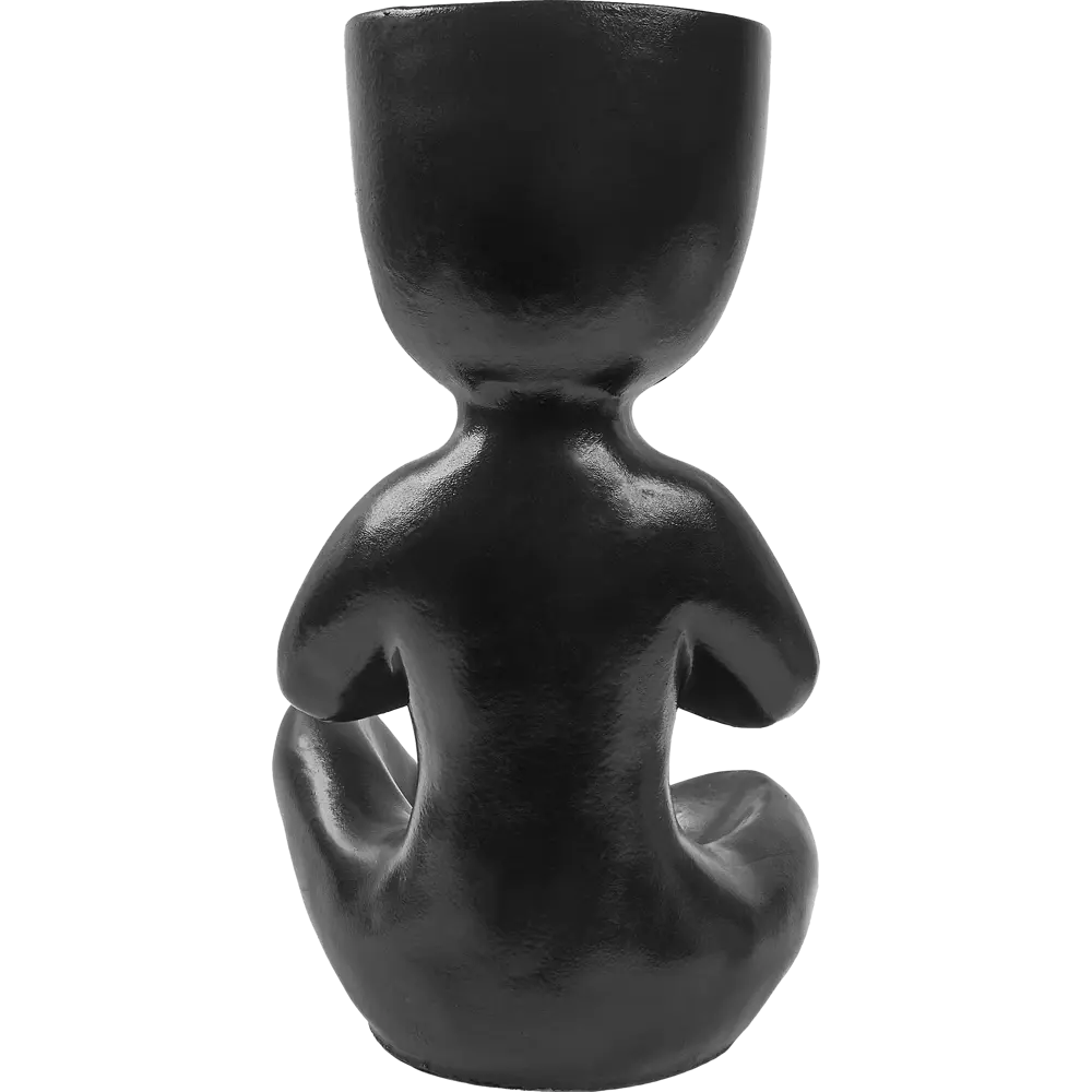 Ваза для цветов Йог гипс черный Santreyd STLM-2132329 - Вид №3