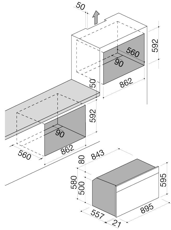 Встраиваемая печь из нержавеющей стали Barazza Icon XL ARCH-00129656 - Вид №3