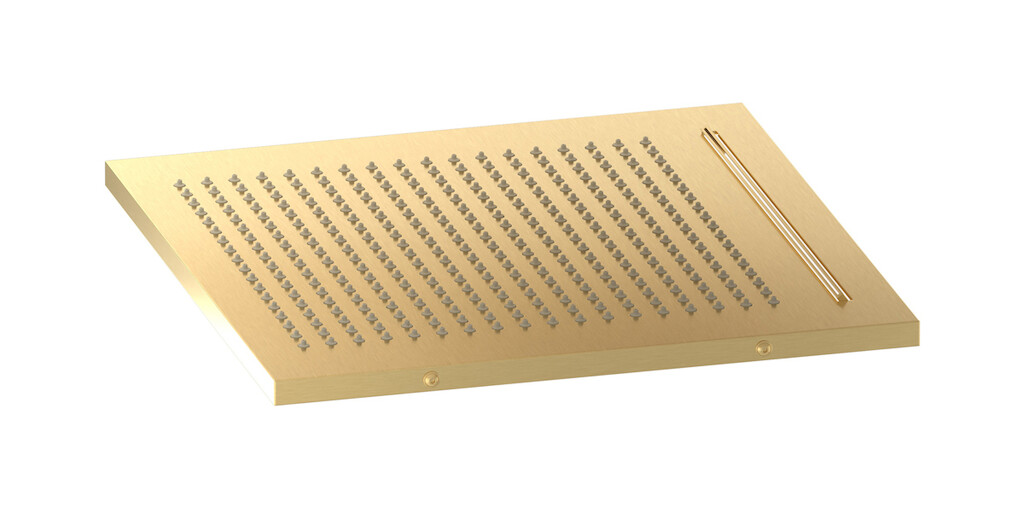 Полувстроенный верхний душ с режимами - дождь и водопад WE ARE IB av360os Brushed Gold Aqua