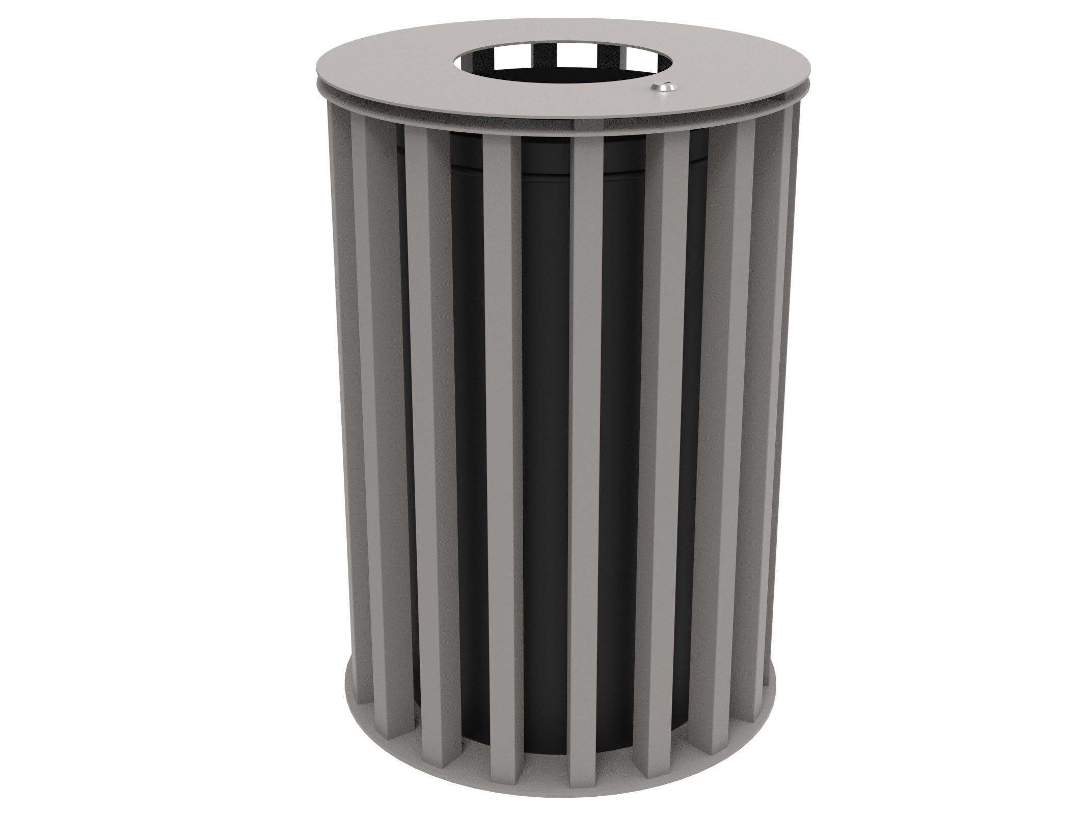 Оцинкованная стальная корзина для мусора с крышкой Lazzari Динамо ARCH-00087800 - Вид №43