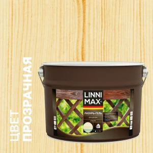 Лазурь-гель LINNIMAX для защиты дерева от грибка и плесени 9 л 89349662
