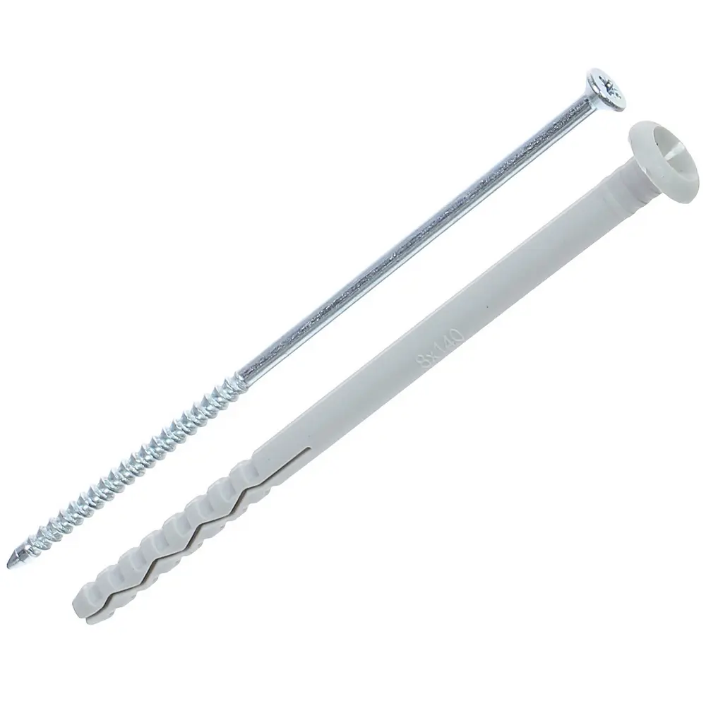 Дюбель-гвоздь гриб Standers 8x140 мм нейлон цвет серый 8 шт STLM-2150009